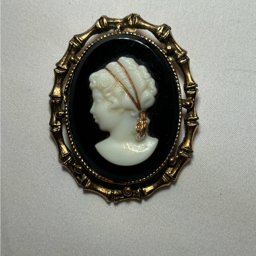 Vintage Roman Hair Cameo